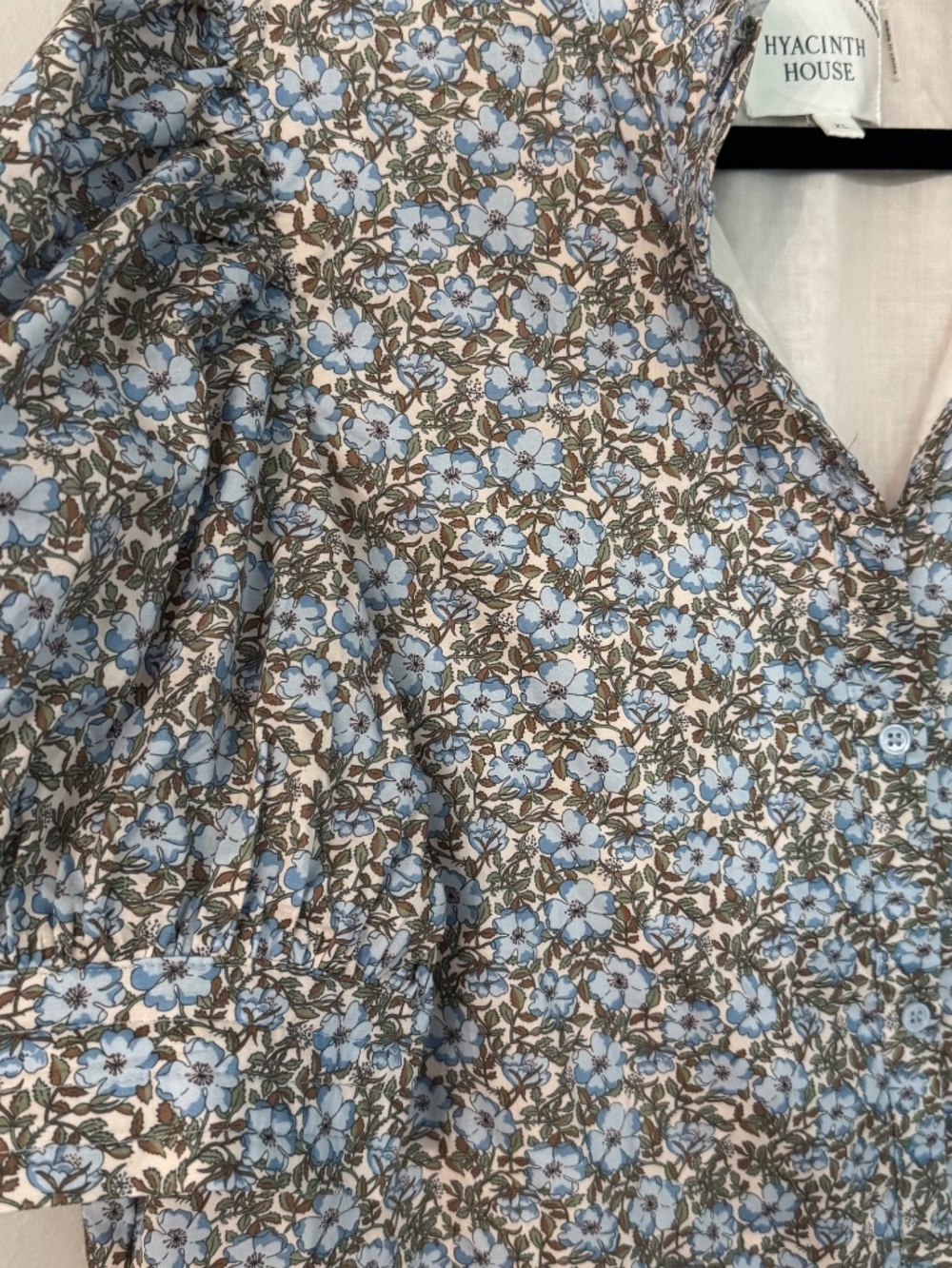 Hyacinth House Women's Short Sleeve Ruffle V-Neck Floral Midi Dress Sz XL NWOT - Picture 3 of 10
